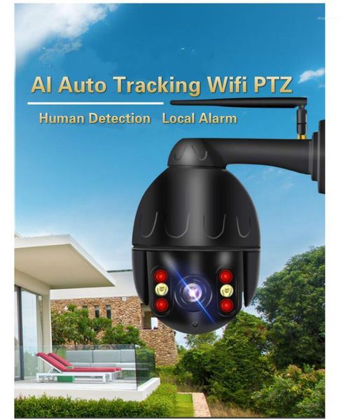 human follow 4k 8mp wifi wire ip ptz cameras p2p 8mp human track wireless ip cameras cloud storage sd card storage camera1